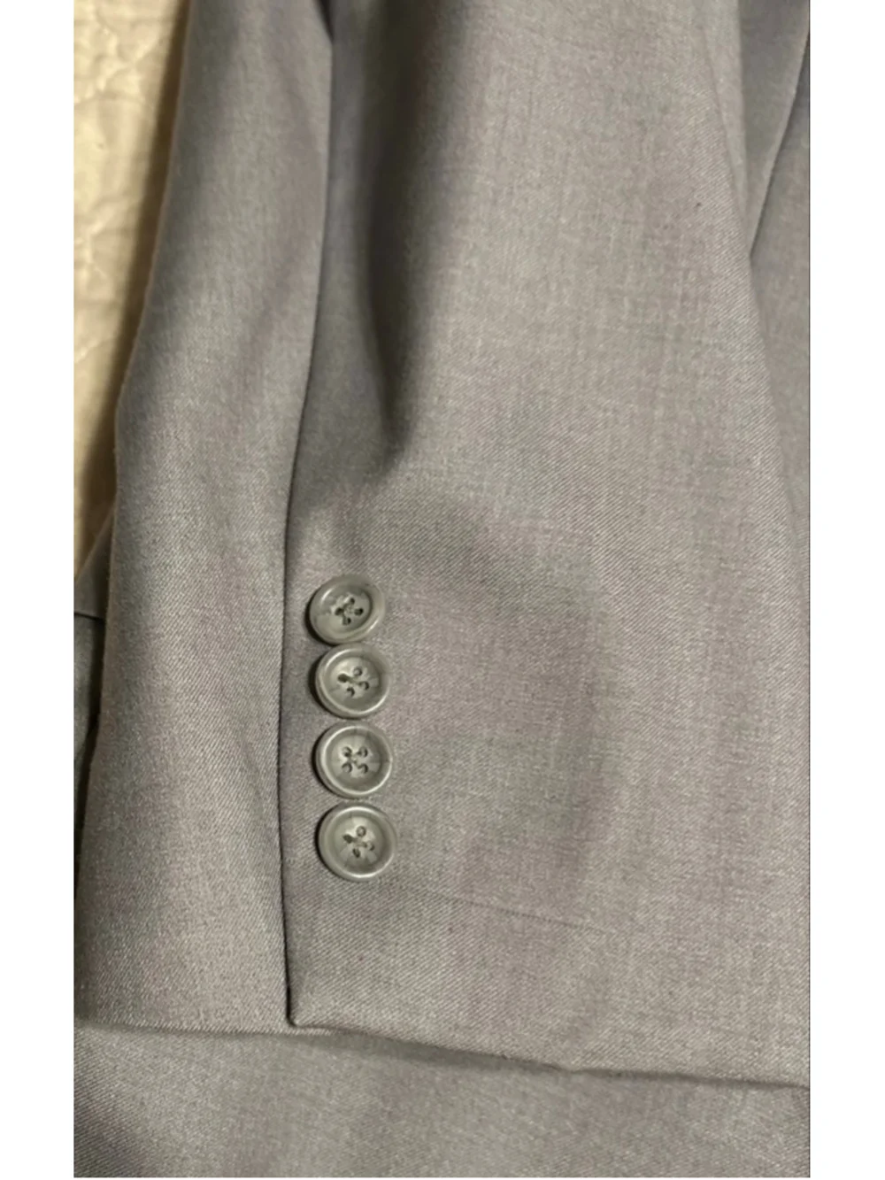 Caravelli Men’s Light Gray Oxford 2B Suit Blazer Sport Jacket Coat 44R Formal